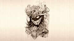 disturbed artwork Simple Background