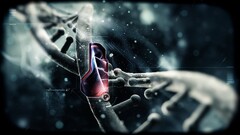 DNA digital art Science cgi render genetics