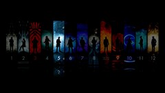 Doctor Who numbers collage TV series dark