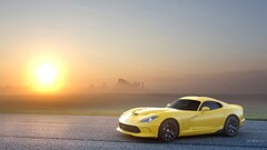 dodge viper Dodge Car vehicle yellow cars