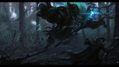 Dota 2 PC gaming fantasy art video game art cyan red eyes