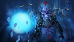 Dota 2 valve lich video games cyan blue video game art