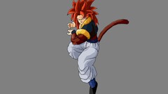 Dragon Ball Anime anime boys tail redhead Simple Background