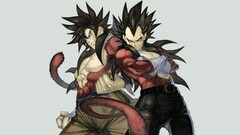 Dragon Ball GT Anime son goku vegeta anime boys tail dark hair