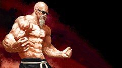 Dragon Ball Master Roshi anime men shades muscles beard Anime