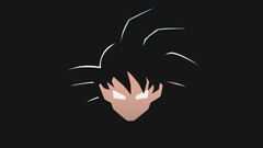 Dragon Ball son goku Anime anime boys face Minimalism