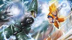 Dragon Ball son goku super saiyan Cell (character) perfect cell