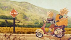 Dragon Ball Z son goku gohan Dragon Ball Anime vehicle road sign