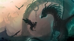 dragon fantasy art creature