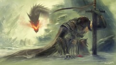 dragon knight fantasy art artwork