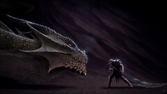 dragon sword knight warrior fantasy art