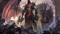 dragon warrior Axes fantasy art