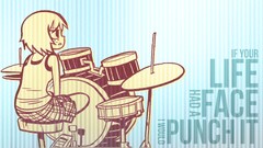 Drums anime girls quote Scott Pilgrim