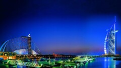 dubai night boat Hotel cityscape