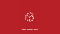 dungeons and dragons humor red background Simple Background dice