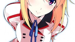 Dunois Charlotte infinite stratos Simple Background anime girls