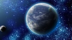 Earth digital art Space planet