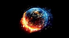 Earth space art Space planet apocalyptic