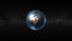 Earth Space black space art planet dark background digital art