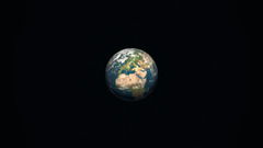 Earth Space cgi space art Minimalism planet Africa