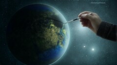 Earth Space space art digital art planet