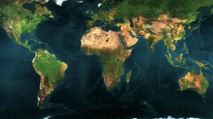 Earth world map digital art Africa