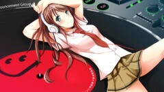 ecchi tie headphones anime girls Anime