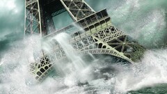 Eiffel Tower apocalyptic digital art Paris