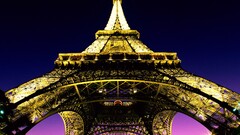 Eiffel Tower lights architecture cityscape City Paris France