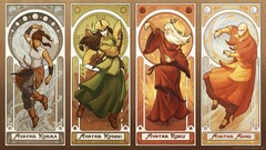 elements Alphonse Mucha Avatar: The Last Airbender