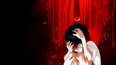 elfen lied Anime anime girls pink hair red eyes blood Nyu