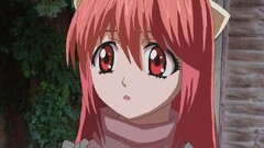 elfen lied Anime anime girls pink hair red eyes Nyu