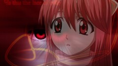 elfen lied Anime anime girls pink hair red eyes Nyu