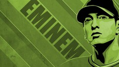 eminem artwork Men Green face green background