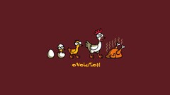 Evolution humor Minimalism Chickens