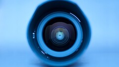 eyes lens macro Simple Background Minimalism blue background