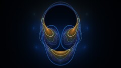 face blue digital art