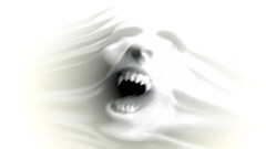 face Minimalism horror artwork Simple Background monochrome