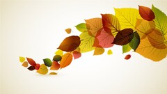 fall leaves Minimalism artwork