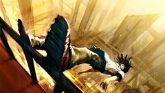 fantasy art Anime dark hair artwork