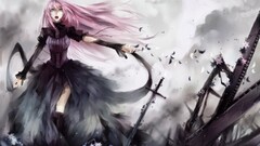 fantasy art anime girls sword Anime