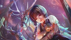 fantasy art anime girls teddy bears Anime Chenbo