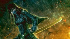 fantasy art anime girls warrior Anime fantasy girl