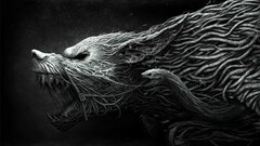 fantasy art artwork creature monochrome