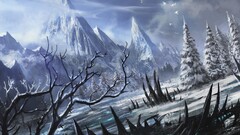 fantasy art artwork Mountains