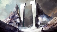 fantasy art artwork Mountains