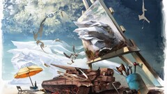 fantasy art artwork sky