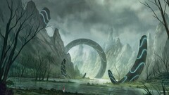 fantasy art artwork valley