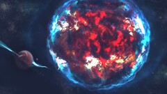 fantasy art Birakh Space science fiction planet space art