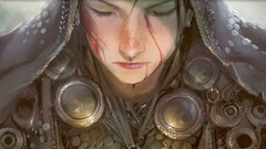 fantasy art blood fantasy girl